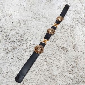 One+One black belt with gold tone conchos